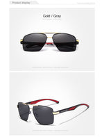 Men's Sunglasses Polarized Lens Brand Design Temples Sun glasses