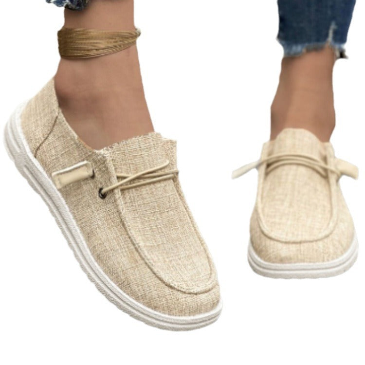 Women’s Low-Cut Slip-On Loafers – Flat Casual Shoes