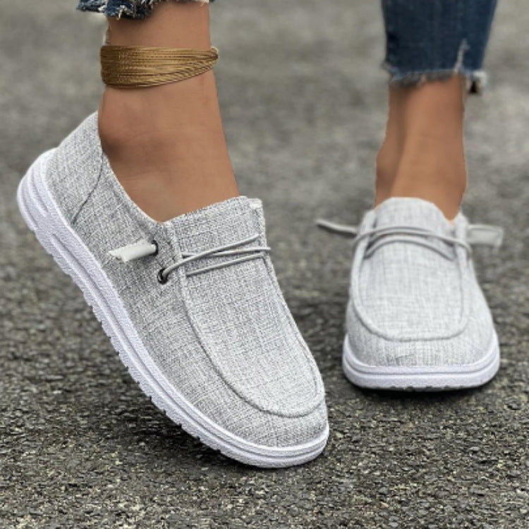 Women’s Low-Cut Slip-On Loafers – Flat Casual Shoes