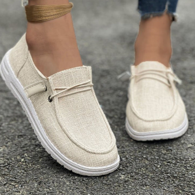 Women’s Low-Cut Slip-On Loafers – Flat Casual Shoes