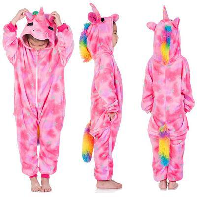 Fox Kigurumi Onesie Pajamas Animal Costumes for Kids