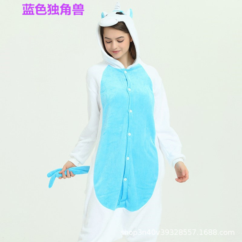 Unicorn Onesie Kigurumi Adult Animal Pajamas for Women & Men