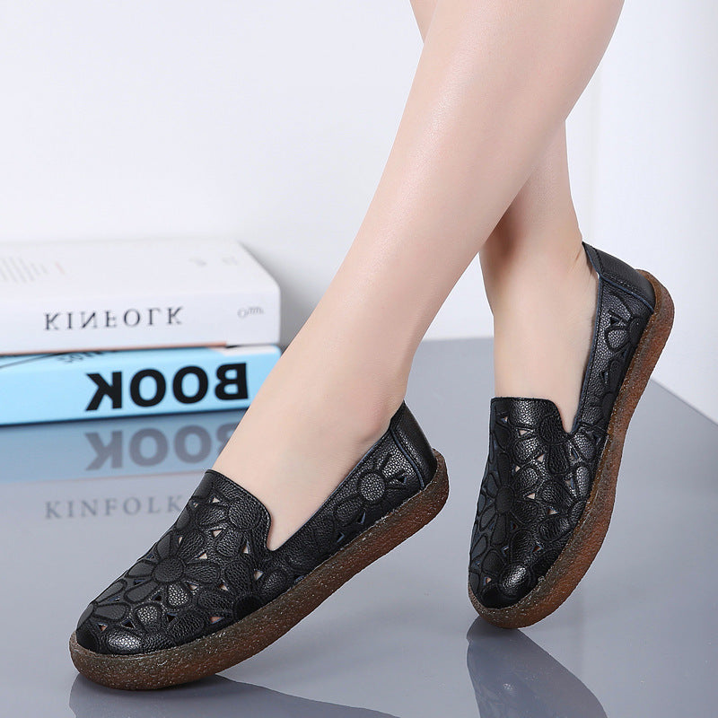 Zilool New Loafers Women's Breathable Flat-bottomed Shoe