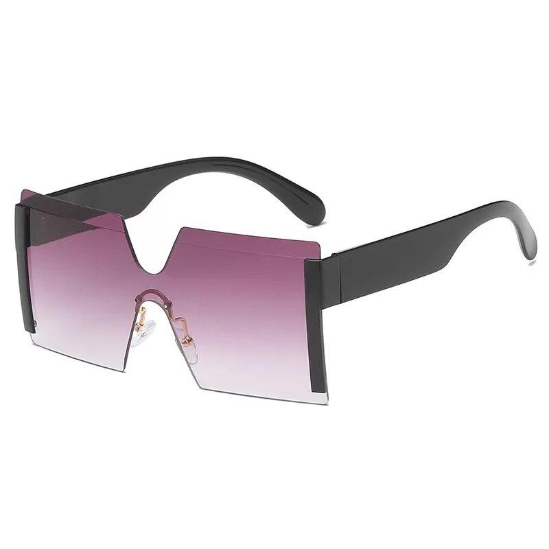2021 new jointed rimless sunglasses women men oversized personalized glasses
