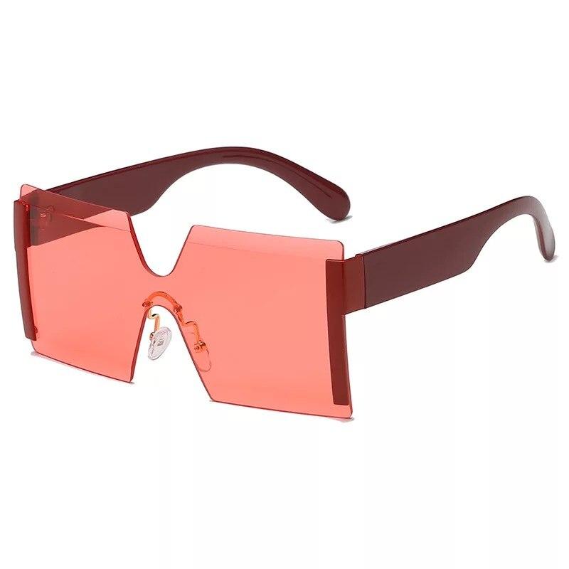 2021 new jointed rimless sunglasses women men oversized personalized glasses