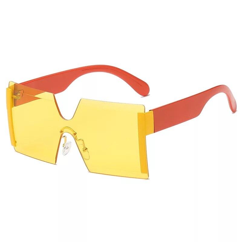 2021 new jointed rimless sunglasses women men oversized personalized glasses