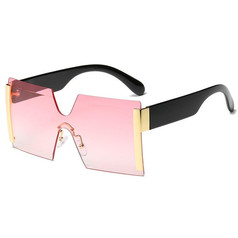 2021 new jointed rimless sunglasses women men oversized personalized glasses