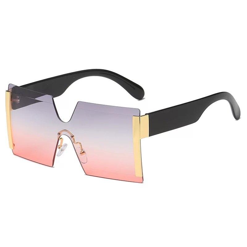 2021 new jointed rimless sunglasses women men oversized personalized glasses