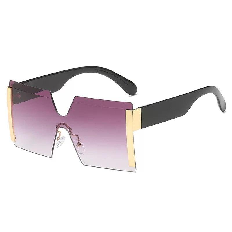 2021 new jointed rimless sunglasses women men oversized personalized glasses