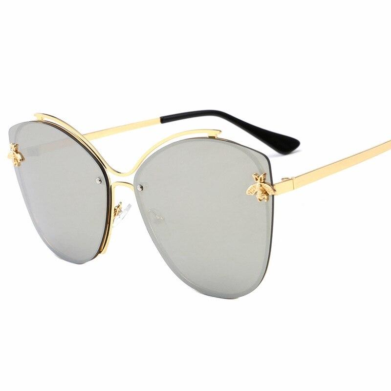2021 Glittery Frame Irregular Sunglasses Gradient Luxury Cat Eye Eyewear