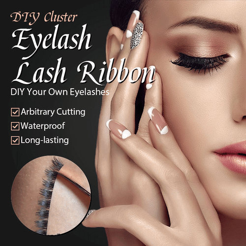 DIY Cluster Eyelash Lash Ribbon