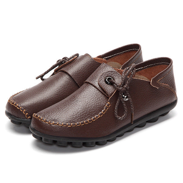 Zilool Flat Beef Tendon Low Top Casual Shoes