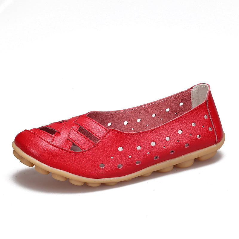 Zilool Summer Flat-bottomed Sandals Hollow Shoes Women's Shoes