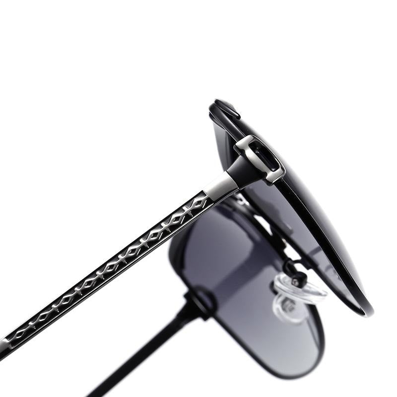 Oversize Fashionable Mental Sunglasses