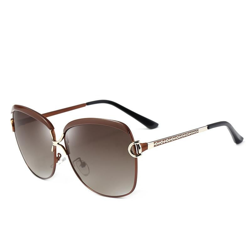 Oversize Fashionable Mental Sunglasses