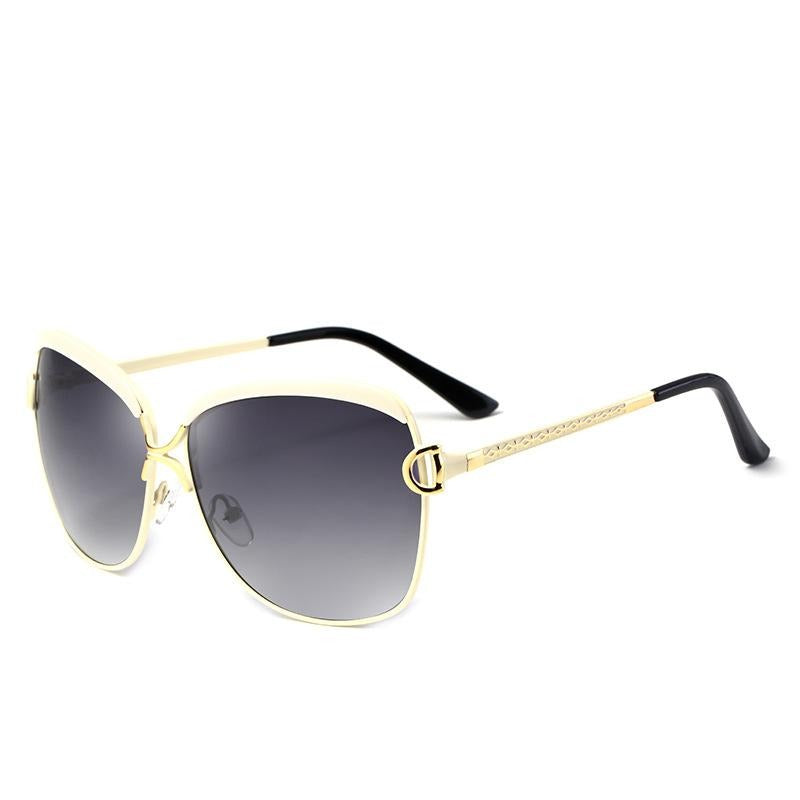 Oversize Fashionable Mental Sunglasses