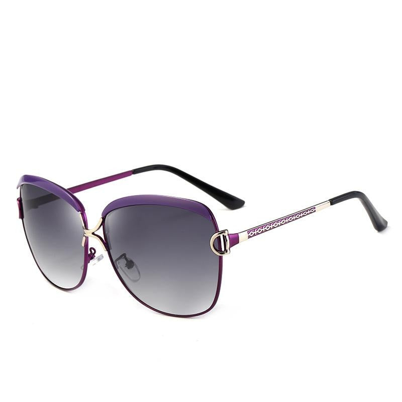 Oversize Fashionable Mental Sunglasses