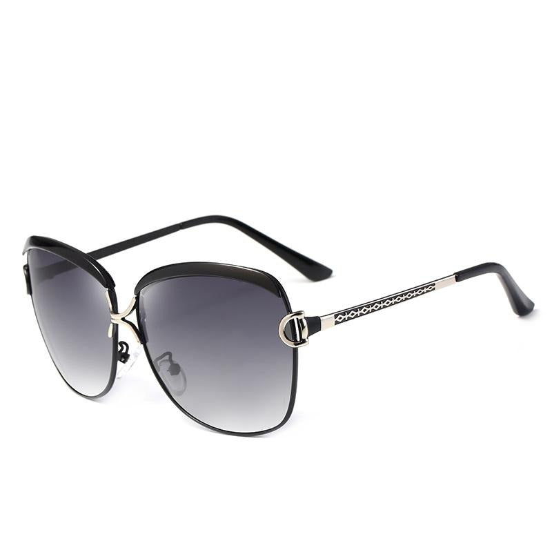 Oversize Fashionable Mental Sunglasses
