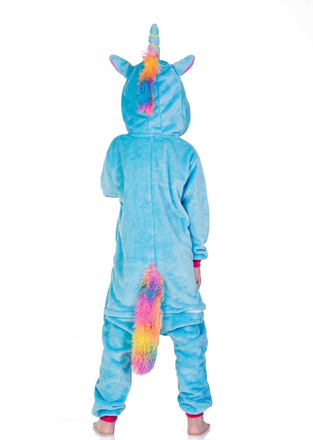 Unicorn Onesie Costumes Rainbow Color for Adult & Kids Zipper Up