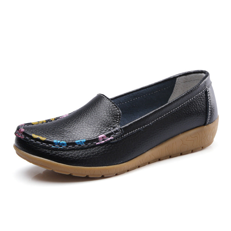 Zilool New Ethnic Style Flat Heel Soft Soled Shoes
