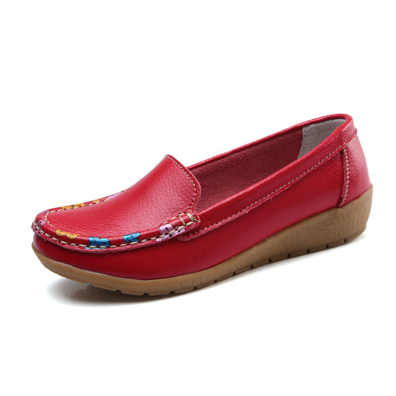 Zilool New Ethnic Style Flat Heel Soft Soled Shoes