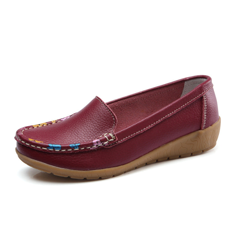 Zilool New Ethnic Style Flat Heel Soft Soled Shoes