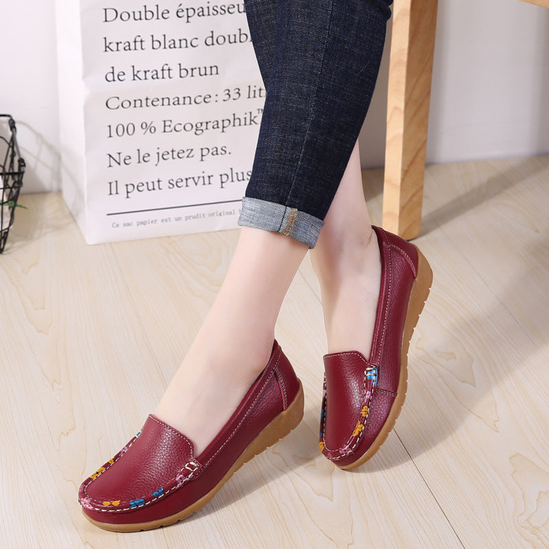 Zilool New Ethnic Style Flat Heel Soft Soled Shoes