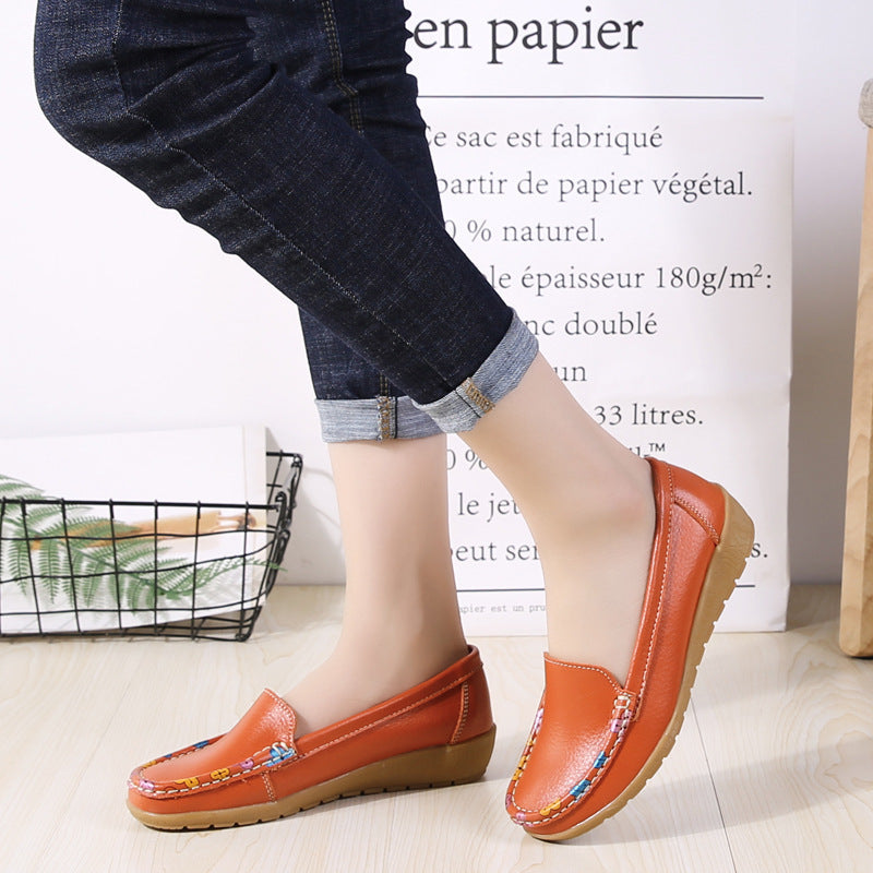Zilool New Ethnic Style Flat Heel Soft Soled Shoes