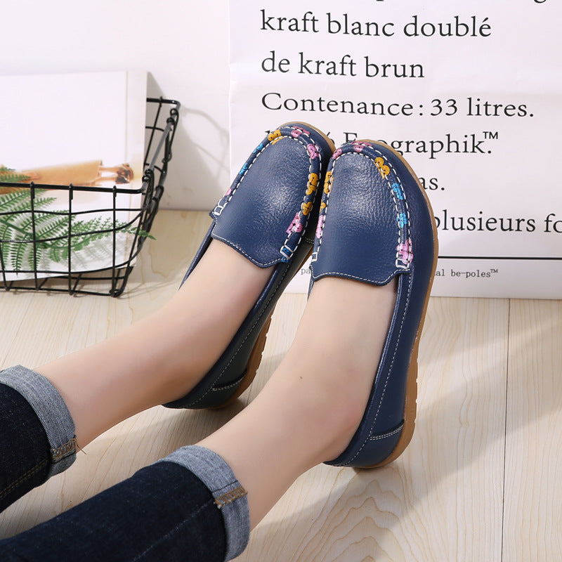 Zilool New Ethnic Style Flat Heel Soft Soled Shoes