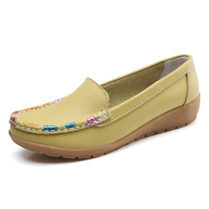 Zilool New Ethnic Style Flat Heel Soft Soled Shoes