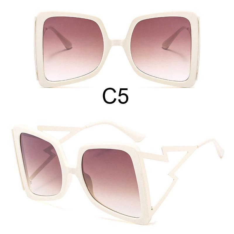 Fashion Oversize Bow Shape Square Sunglasses for Women New Luxury Brand Big Frame Gradient Sun Glasses Female Summer Shades