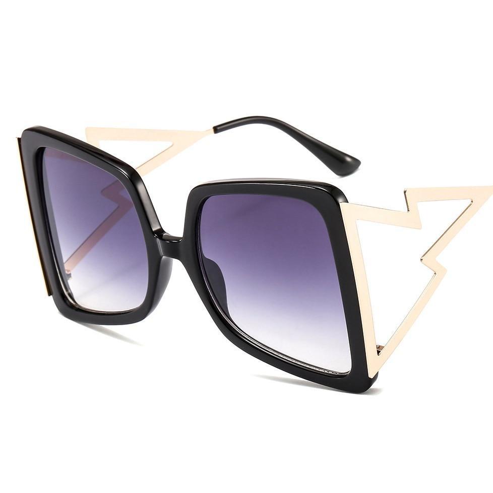Fashion Oversize Bow Shape Square Sunglasses for Women New Luxury Brand Big Frame Gradient Sun Glasses Female Summer Shades