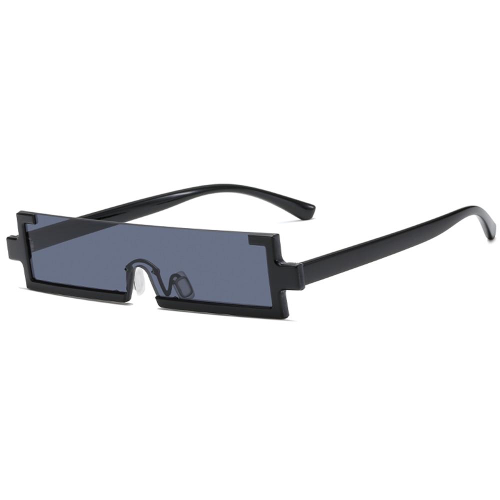 Fashion Square Small Retro Vintage One Piece Rimless Sun Glasses