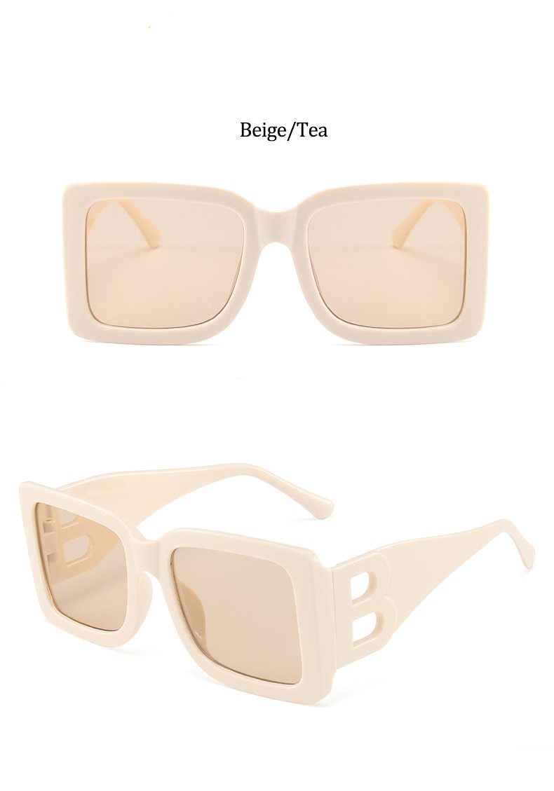 Square Sunglasses Woman Oversized Black Style Shades For Women Big Frame