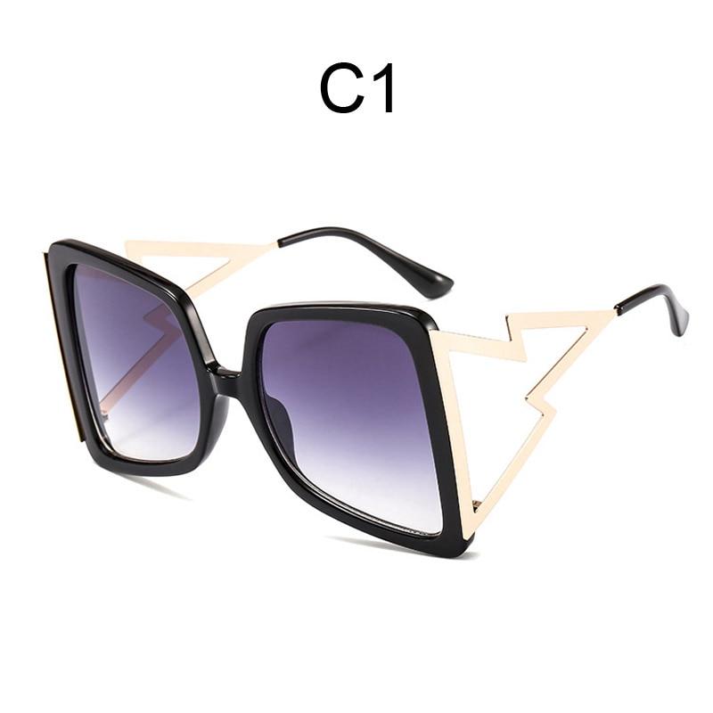 Fashion Oversize Bow Shape Square Sunglasses for Women New Luxury Brand Big Frame Gradient Sun Glasses Female Summer Shades