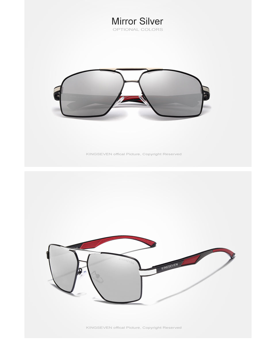 Men's Sunglasses Polarized Lens Brand Design Temples Sun glasses