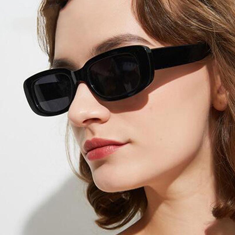 Small Rectangle Sunglasses Women Vintage Square Sun Glasses Shades Female