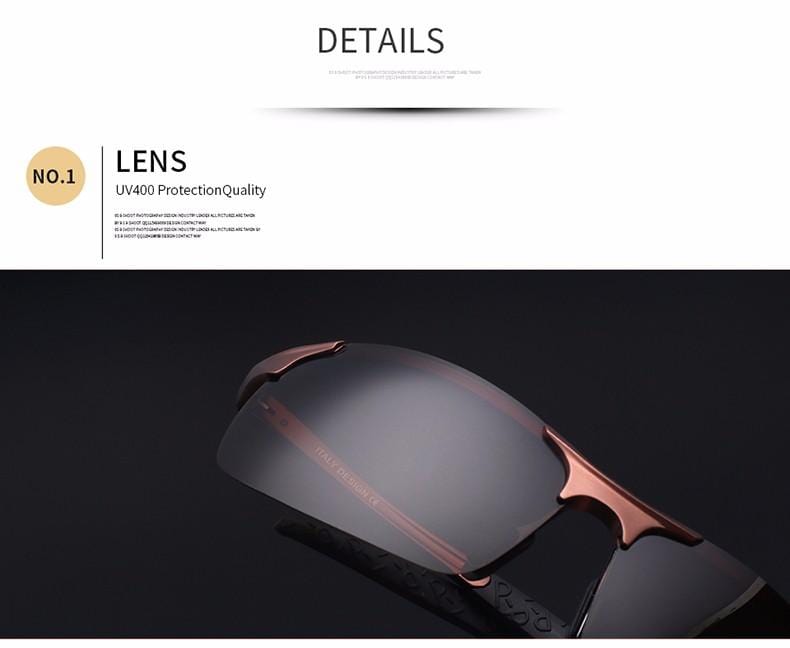 Men's Ultra-Light Aluminum Magnesium Polarized Sunglasses