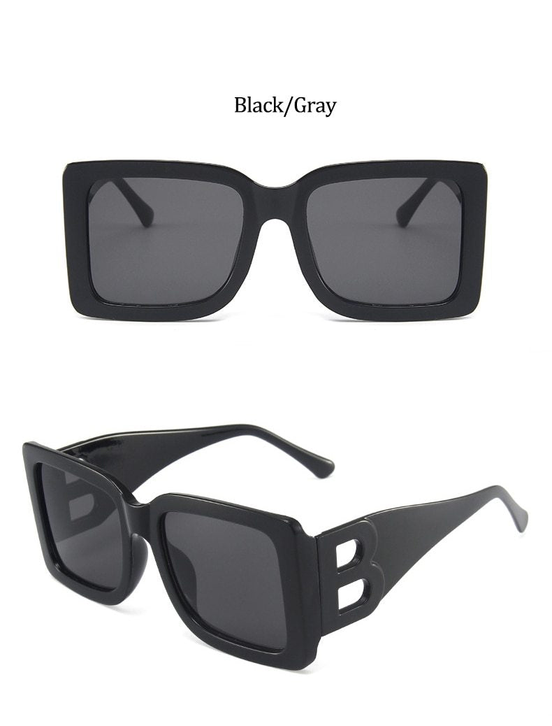 Square Sunglasses Woman Oversized Black Style Shades For Women Big Frame