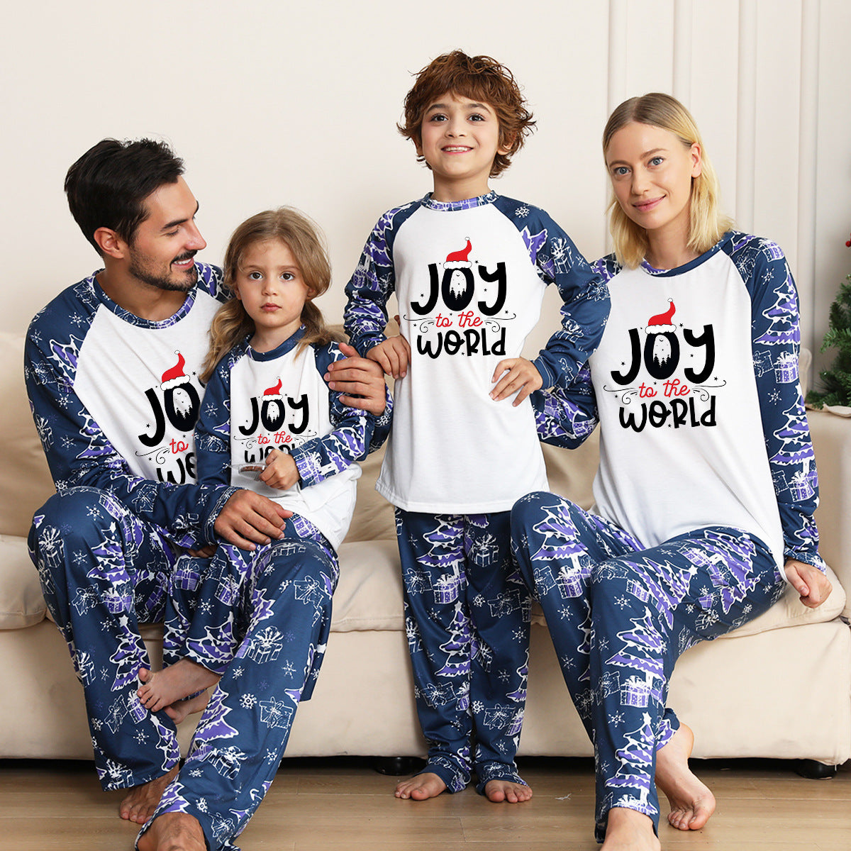 Christmas Matching Family Pajamas Christmas With My Gnomies Blue Pajamas Set