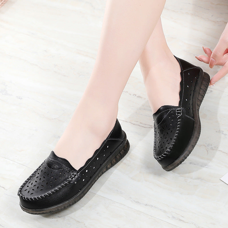 Zilool Casual Flat Bottom Breathable Soft Single Shoes