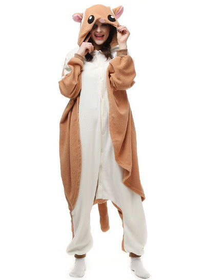 Flying Squirrel Kigurumi Onesie Pajamas Animal Costumes For Adult