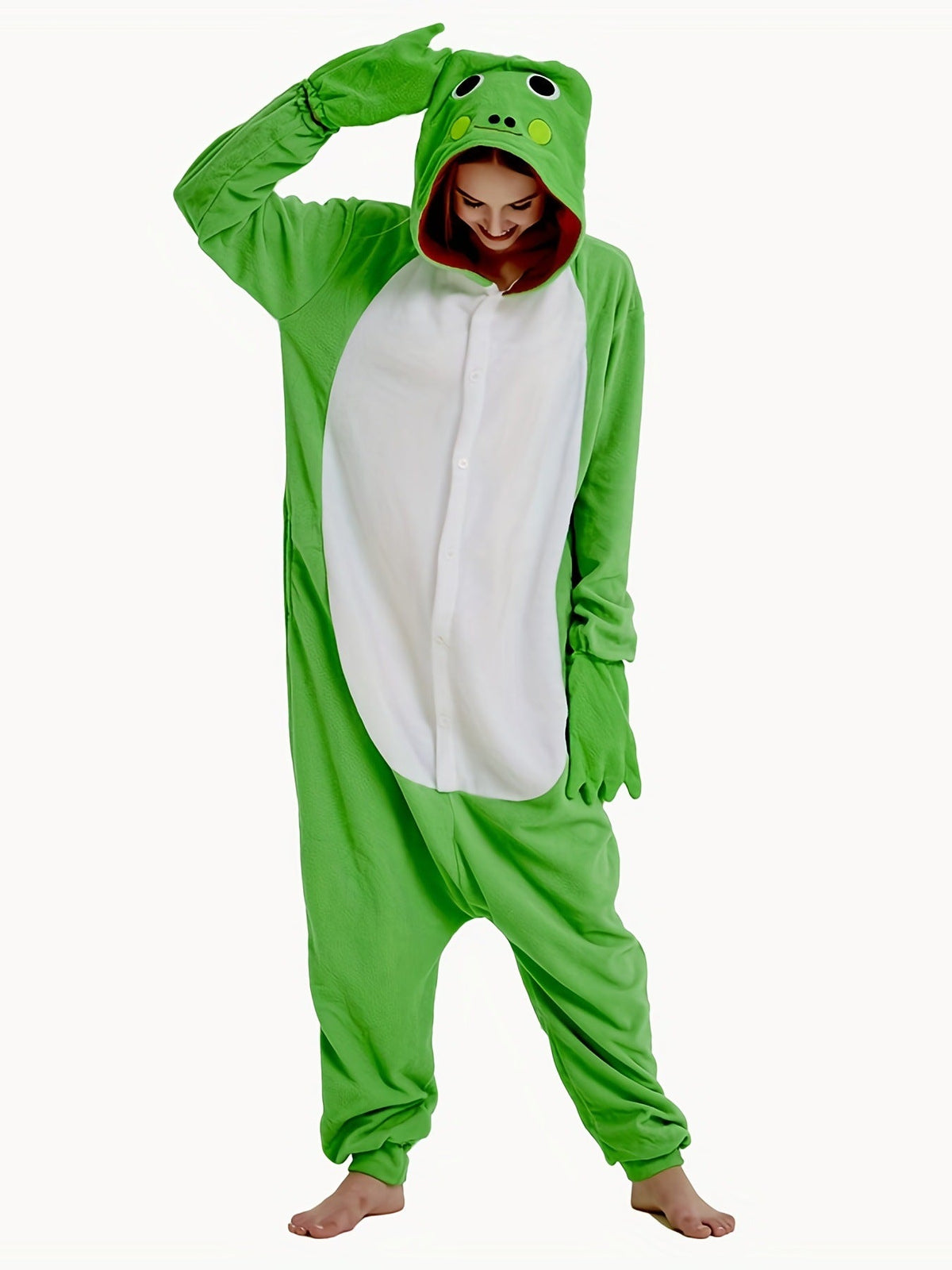Frog Onesie Costume For Adult & Kids Unisex Style