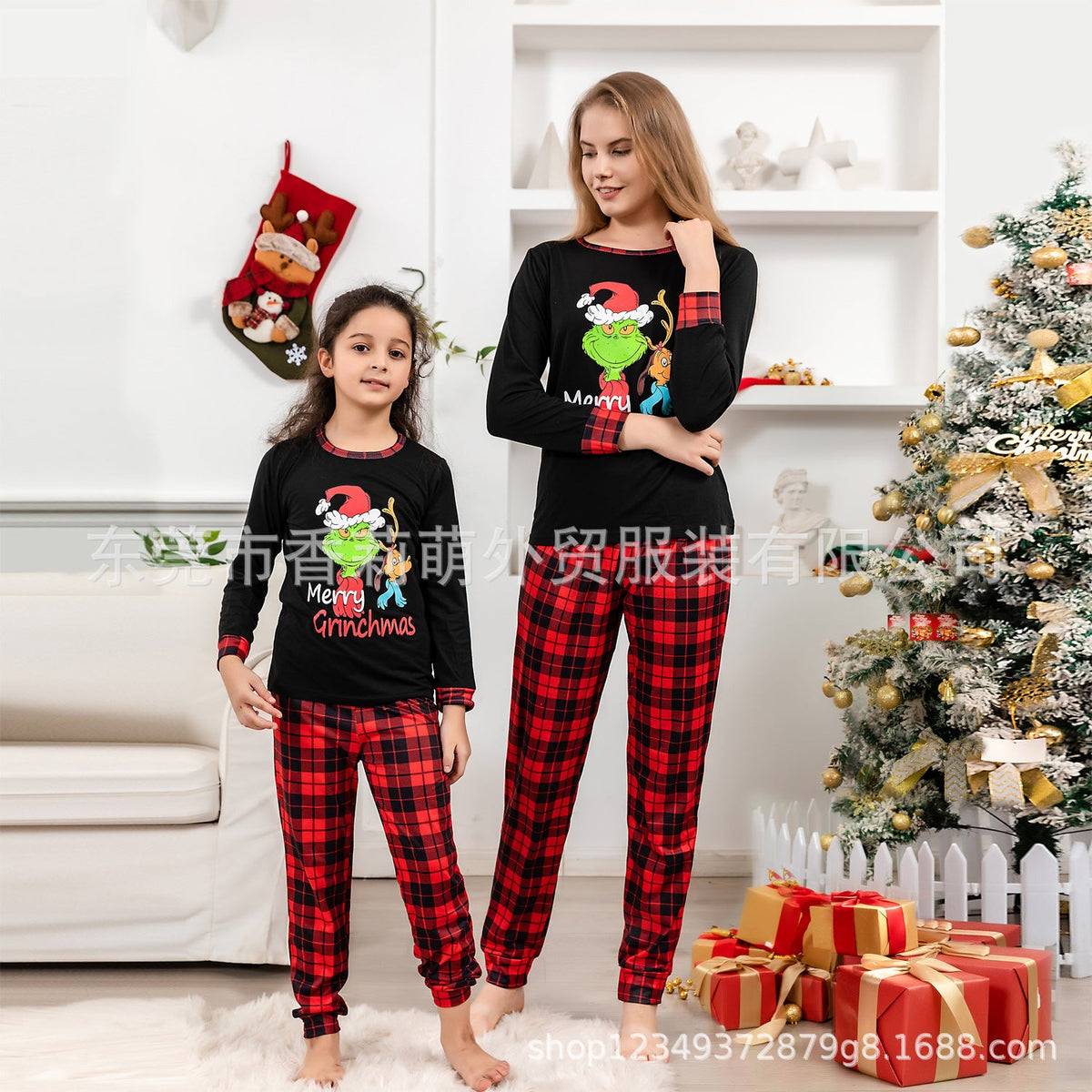 Family Christmas Pajamas Snowman Prints Matching Loungewear