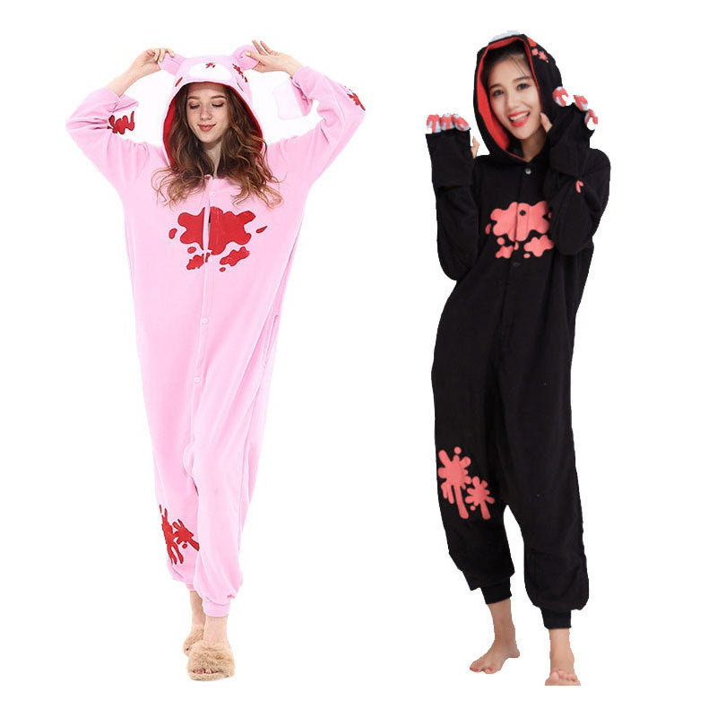 Pink Gloomy Bear Kigurumi Onesie Pajamas Animal Costumes For Adult