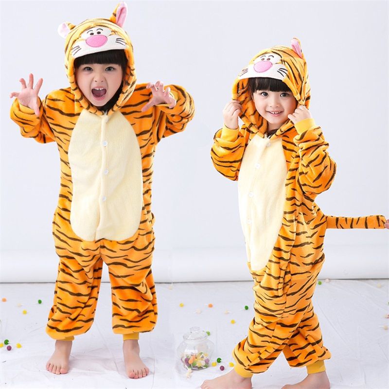 Cow Kigurumi Onesie Pajamas Animal Costumes for Kids