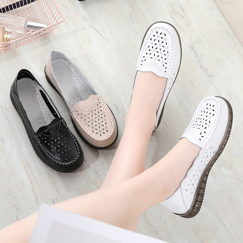 Zilool Casual Flat Bottom Breathable Soft Single Shoes