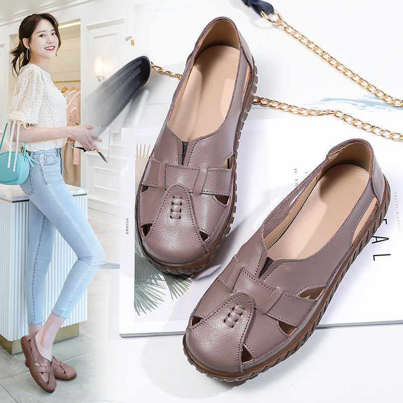 Zilool Flat-bottomed Hollow Hole Shoes
