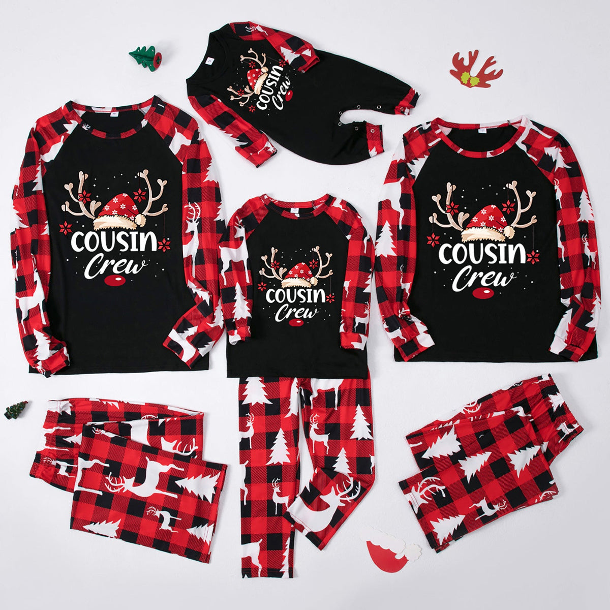 Christmas Matching Family Pajamas Have A Holly Jolly Christmas Blue Pajamas Set