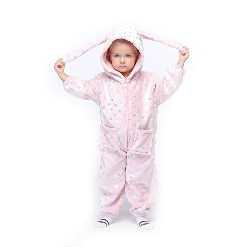Blue Unicorn Kigurumi Onesie Pajamas Animal Costumes for Kids